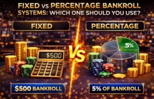 fixed vs percentage bankroll system
